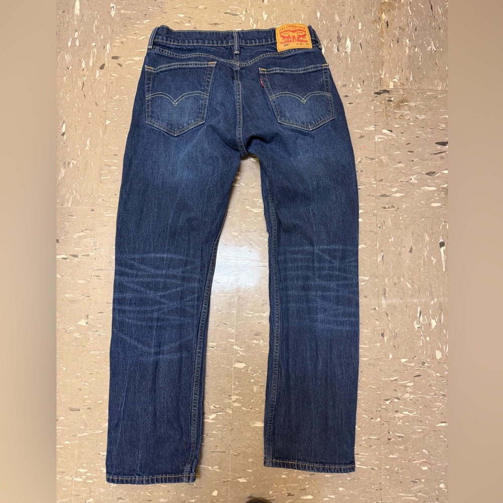 Levi's 505 blue denim jeans - Picture 4 of 5
